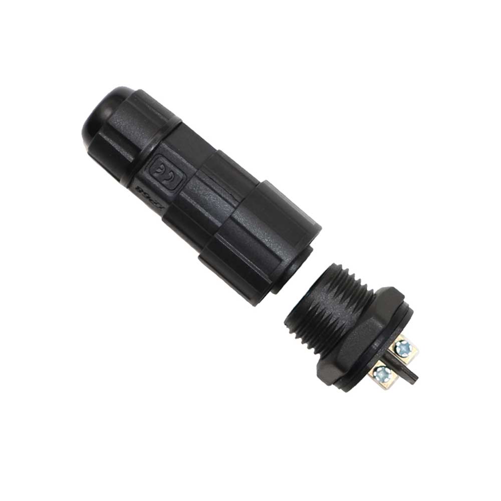 Elecbee M16 Led Power Connector Rear-Mounted 4-Core Aviation Plug Screw Locking Male Plug Female Socket