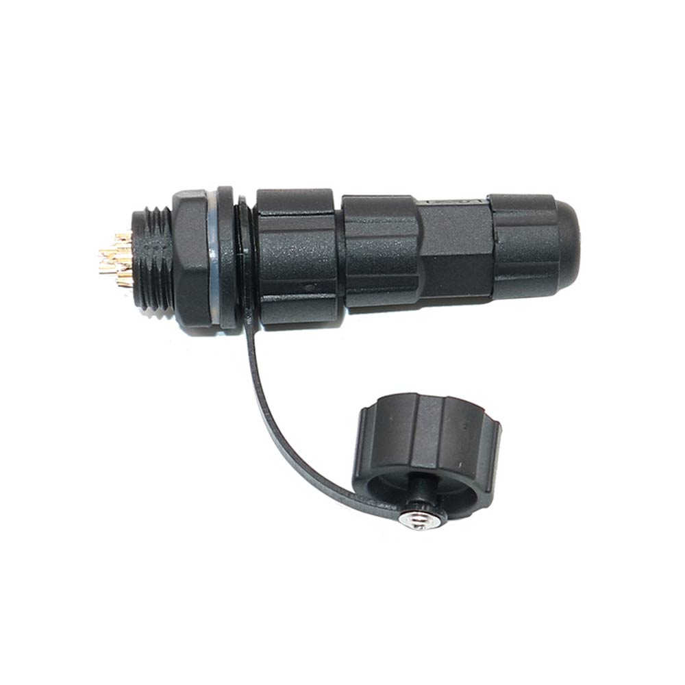 Elecbee M16 Male-Female 11-Pin Panel-Mount Waterproof Connector For Outdoor Communication