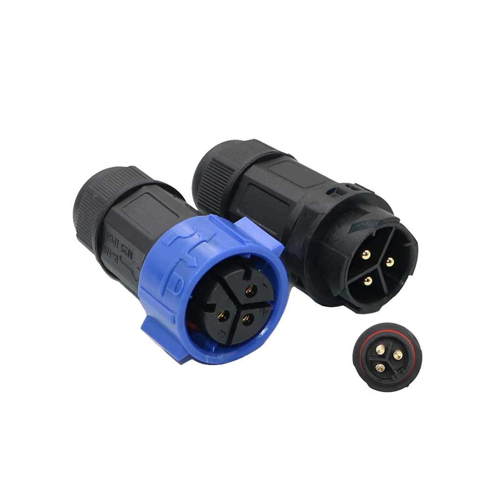 Elecbee M25 Bayonet Waterproof Connector 3-Pin Welding Type High-Power Led Light Connecor