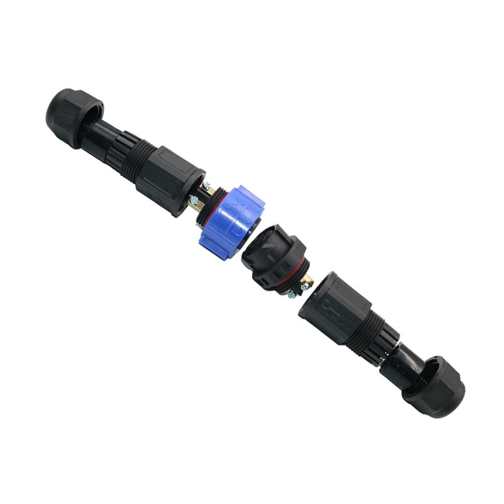Elecbee M25 Bayonet Waterproof Connector 4-Core Screw Lock Power Supply Quick Plug Male And Female Connector Ip68 Led Light Connecor