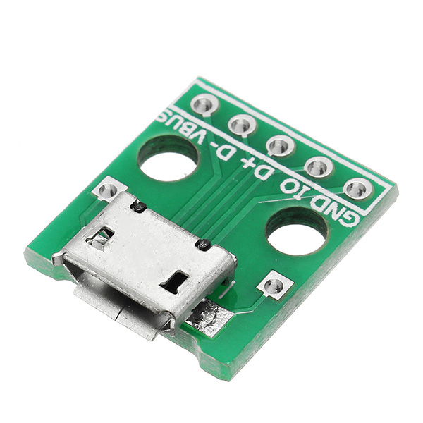 Micro-USB-To-Dip-Female-Socket-B-Type-Microphone-5P-Patch-To-Dip-With-Soldering-Adapter-Board-1165545