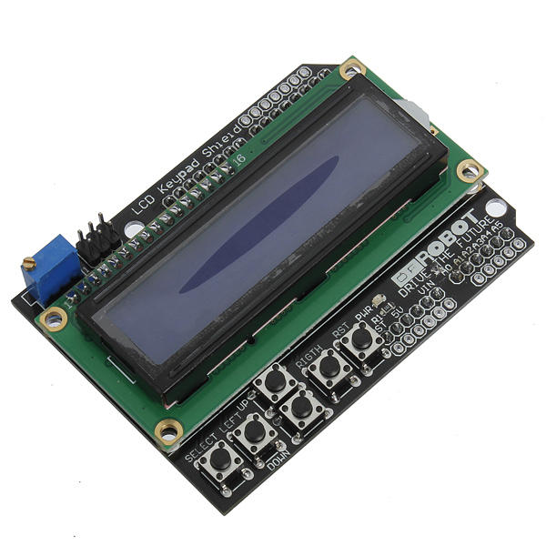Elecbee 3Pcs Keypad OLED Shield Blue Backlight For Robot LCD 1602 Board