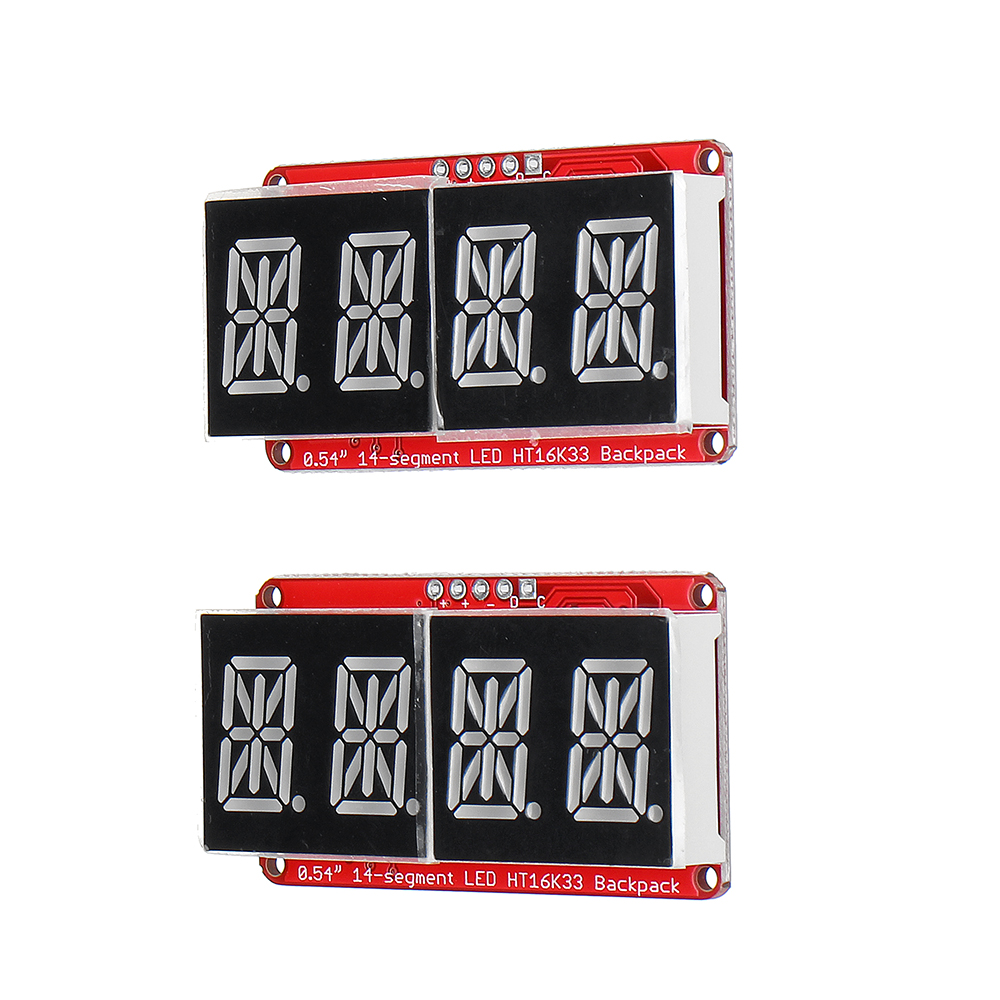 4-bit-Pozidriv-054-Inch-14-segment-LED-Digital-Tube-Module-Red--Green--Red--Orange-I2C-Control-2-lin-1546308