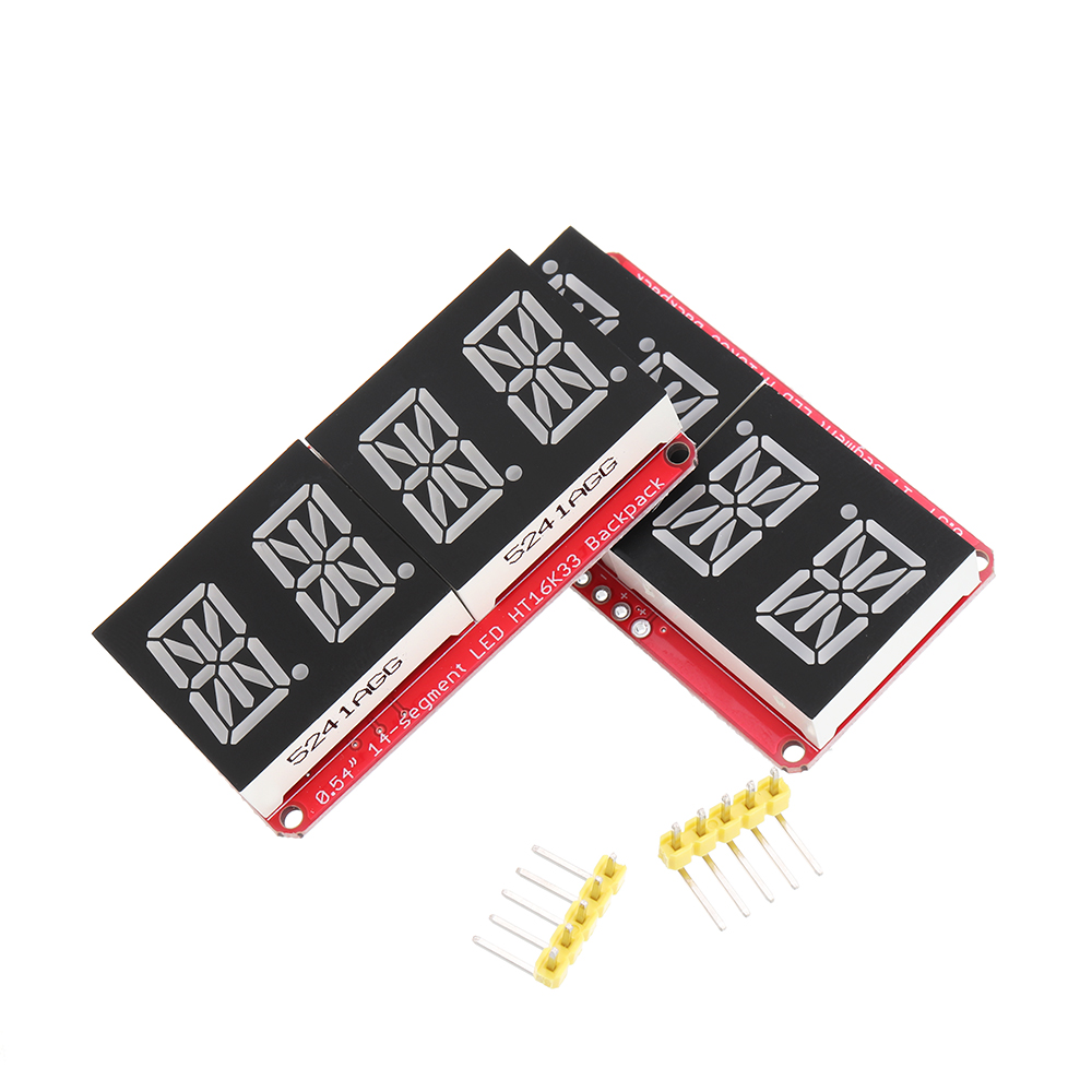4 Bit Led Module 4-bit Pozidriv 0.54 Inch 14-segment LED Digital Tube Module Red / Green ...