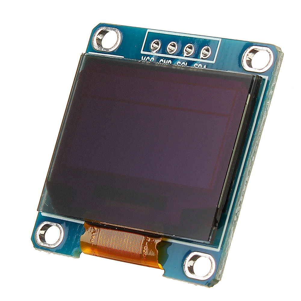 Module OLED 1.3 Pouces I2C Blanc 128x64 Pixels - Lot De 2 Écrans Affichage Compatible Arduino Binghe