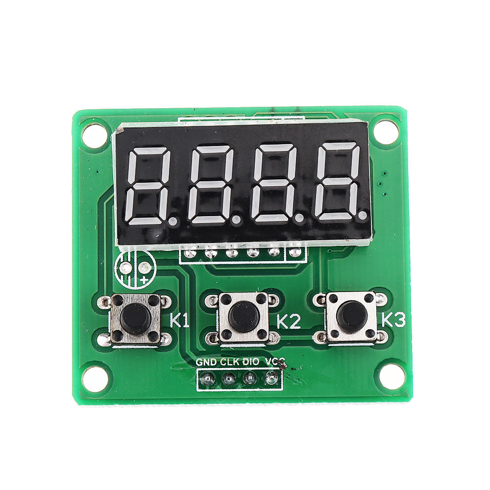Elecbee Four Digital Tube LED Display Module TM1650 with Button Scanning Module 4-wire Driver I2C Protocol