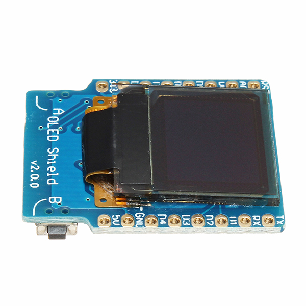 Geekcreitreg-OLED-Shield-V200-Expansion-Board-For-D1-Mini-066-Inch-64x48-IIC-I2C-Two-Button-1267299