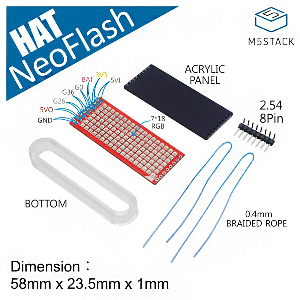 M5StickC-NeoFlash-Module-RGB-LED-Matrix-126-RGB-LED-Primordial-Board-3-Colors-for-Each-Pixel-1564931