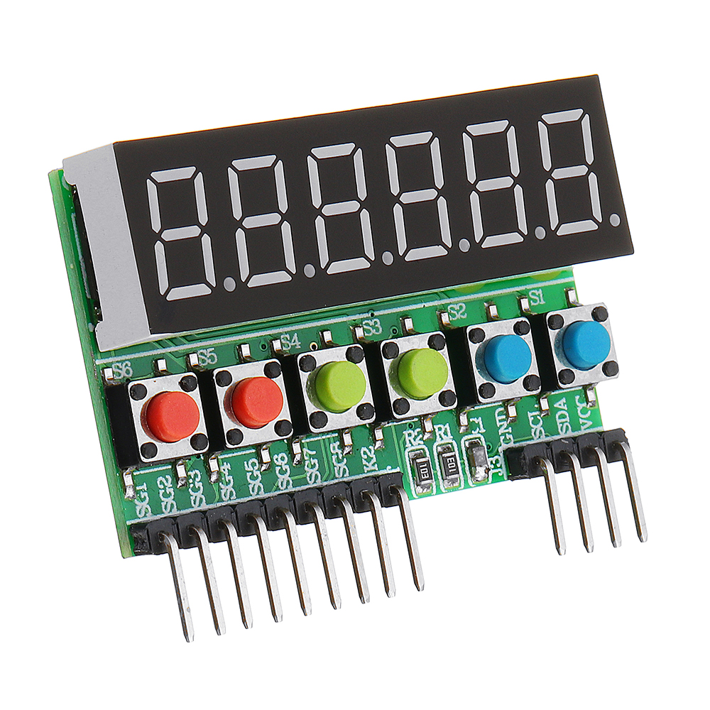 TM1637-6-Bits-Tube-LED-Display-Key-Scan-Module-DC-33V-To-5V-Digital-IIC-Interface-Six-In-One-036-Inc-1369937