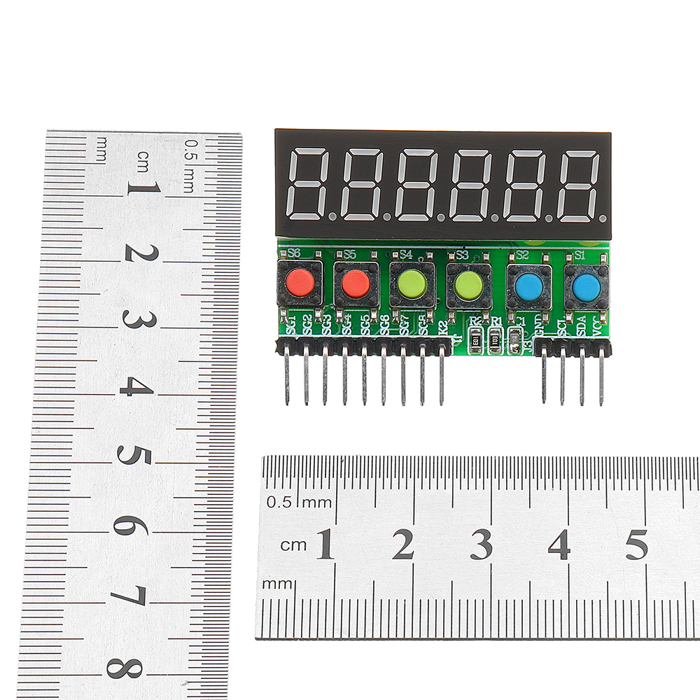 TM1637-6-Bits-Tube-LED-Display-Key-Scan-Module-DC-33V-To-5V-Digital-IIC-Interface-Six-In-One-036-Inc-1369937
