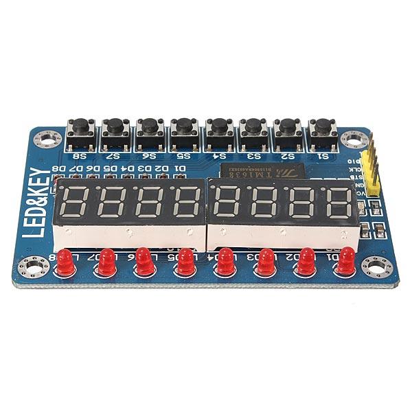 Elecbee TM1638 Chip Key Display Module 8 Bits Digital LED Tube