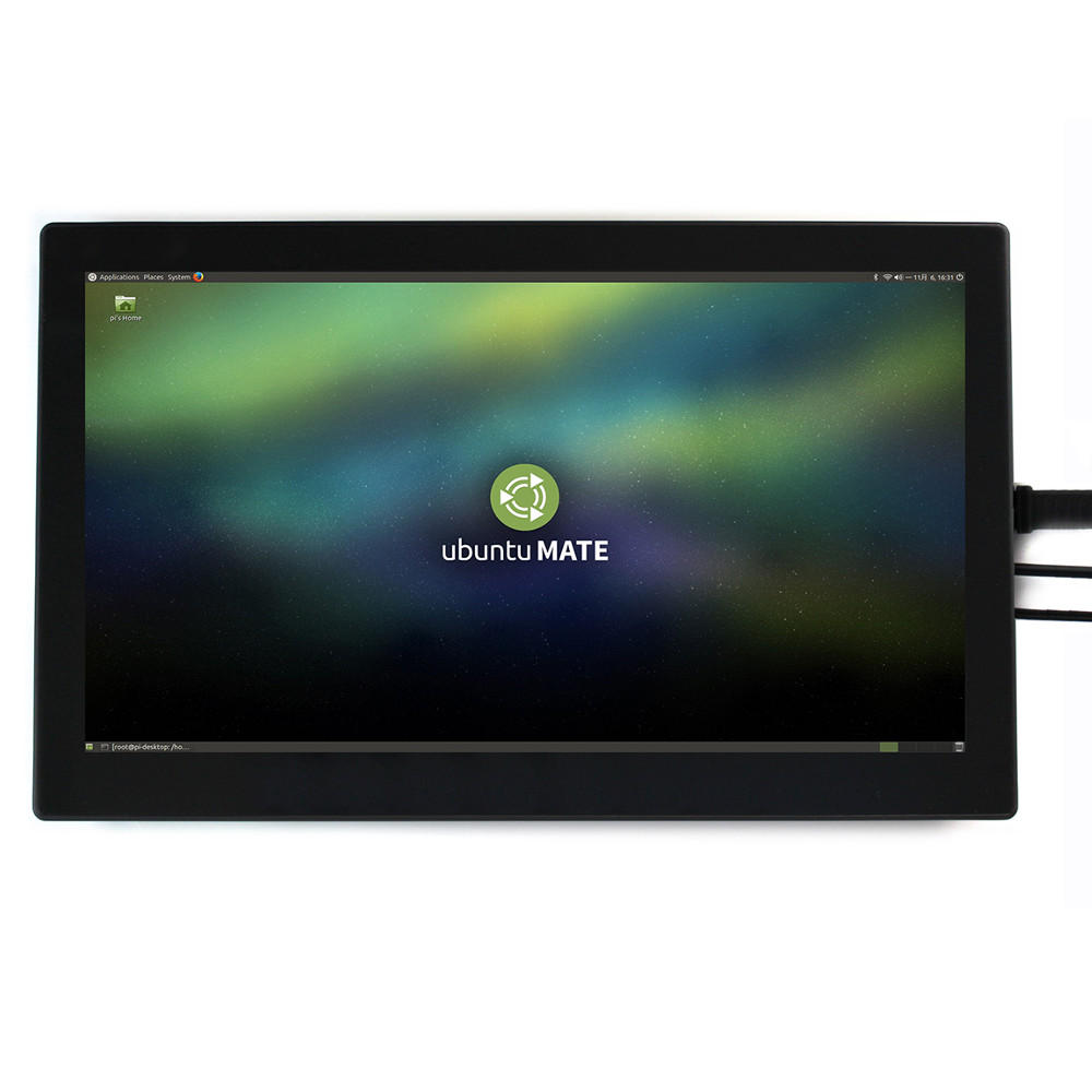 Elecbee 13.3 Inch V1 HDMI VGA HD Display with Tempered Glass Capacitive Touch Screen 1920x1080 for NVIDIA Jetson Nano Raspberry Pi