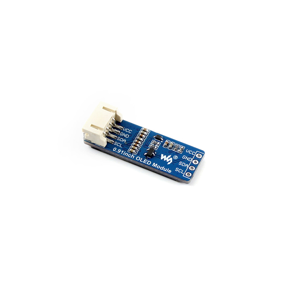Wavesharereg-091-inch-White-OLED-Module-Expansion-Board-LCD-Screen-I2C-Interface-SSD1306-128x32-33V-1754208