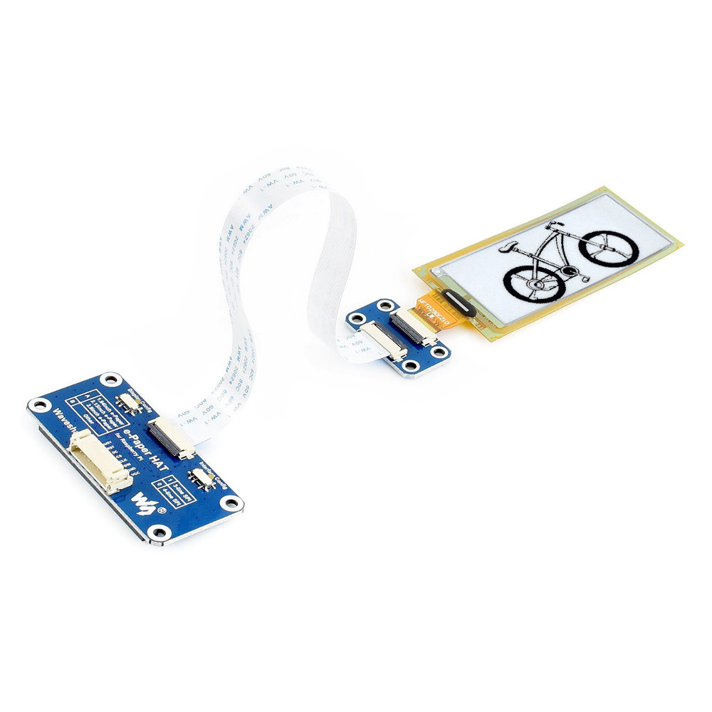 Wavesharereg-29-Inch-ink-Screen-29inch-Flexible-E-Ink-Display-HAT-296times128-Resolution-Black-and-W-1753852