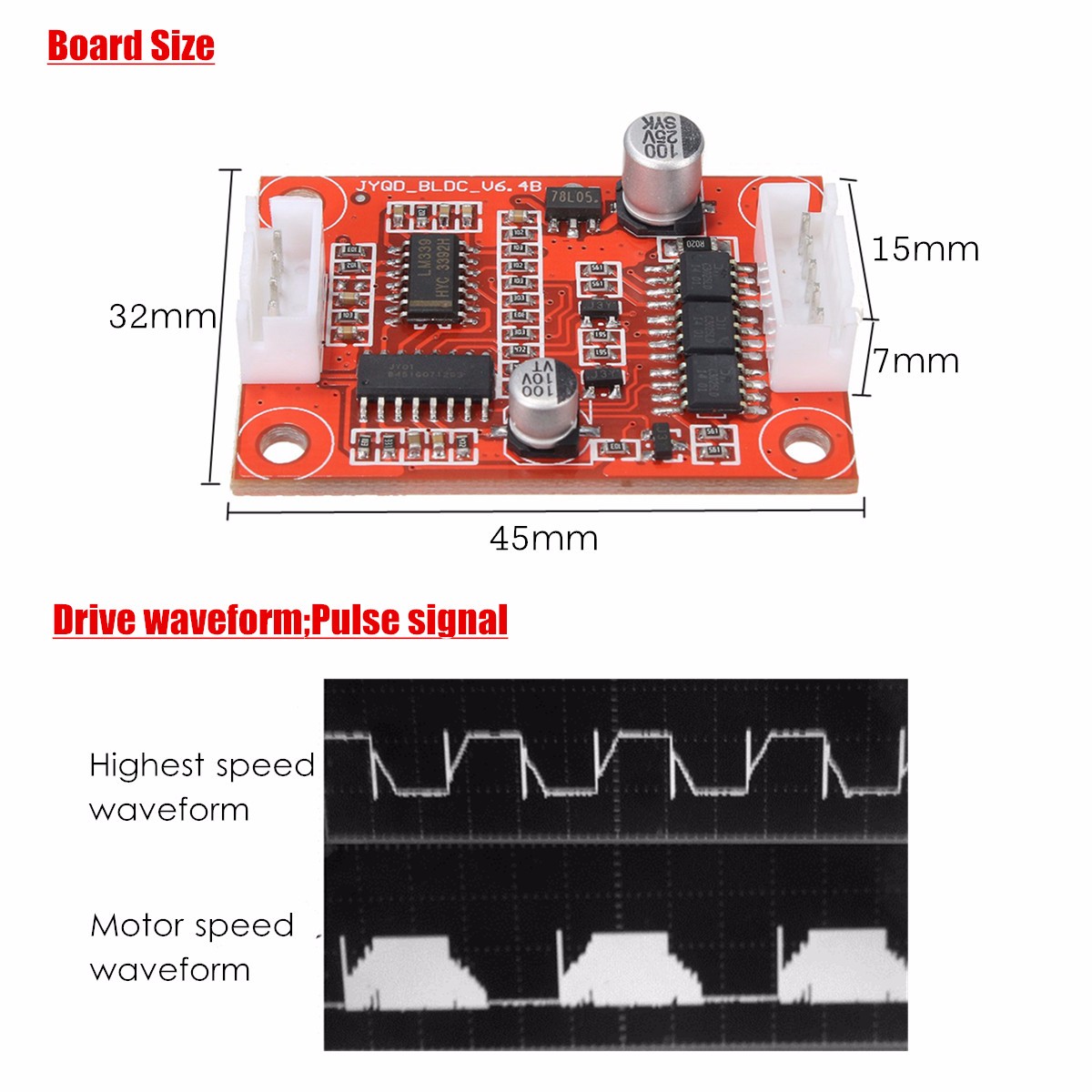 DC-12V-Brushless-Motor-Driver-Controller-Board-Kit-For-Hard-Drive-Motor--Pump-1120624