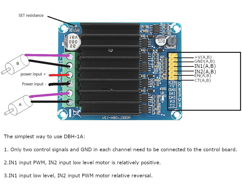 DC-5-12V-30A-PWM-Dual-Channel-Motor-Control-Module-H-Bridge-Motor-Drive-Controller-Board-DHB-1A-Reve-1255703