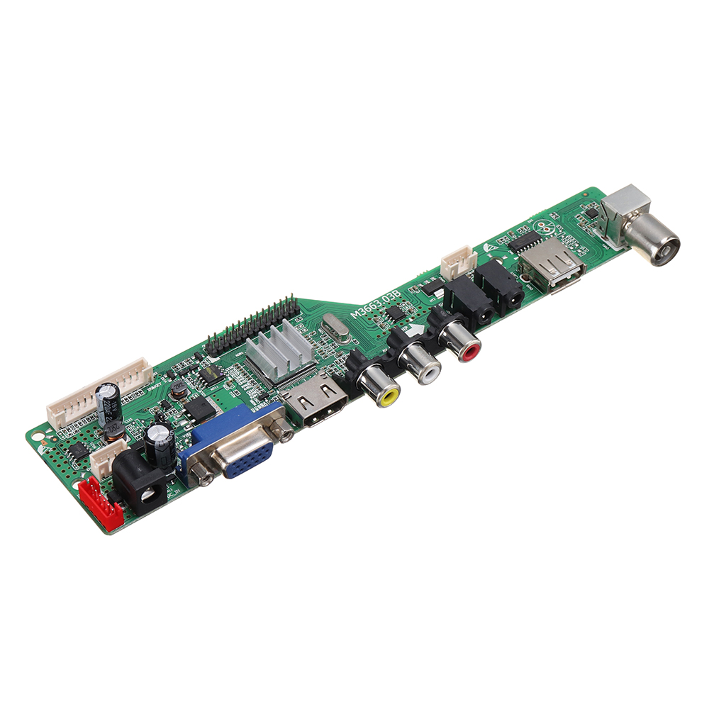 Digital-Signal-M366303B-DVB-T2-Universal-LCD-TV-Controller-Driver-Board-TVPCVGAHDMIUSB7-Key-Button1c-1760134