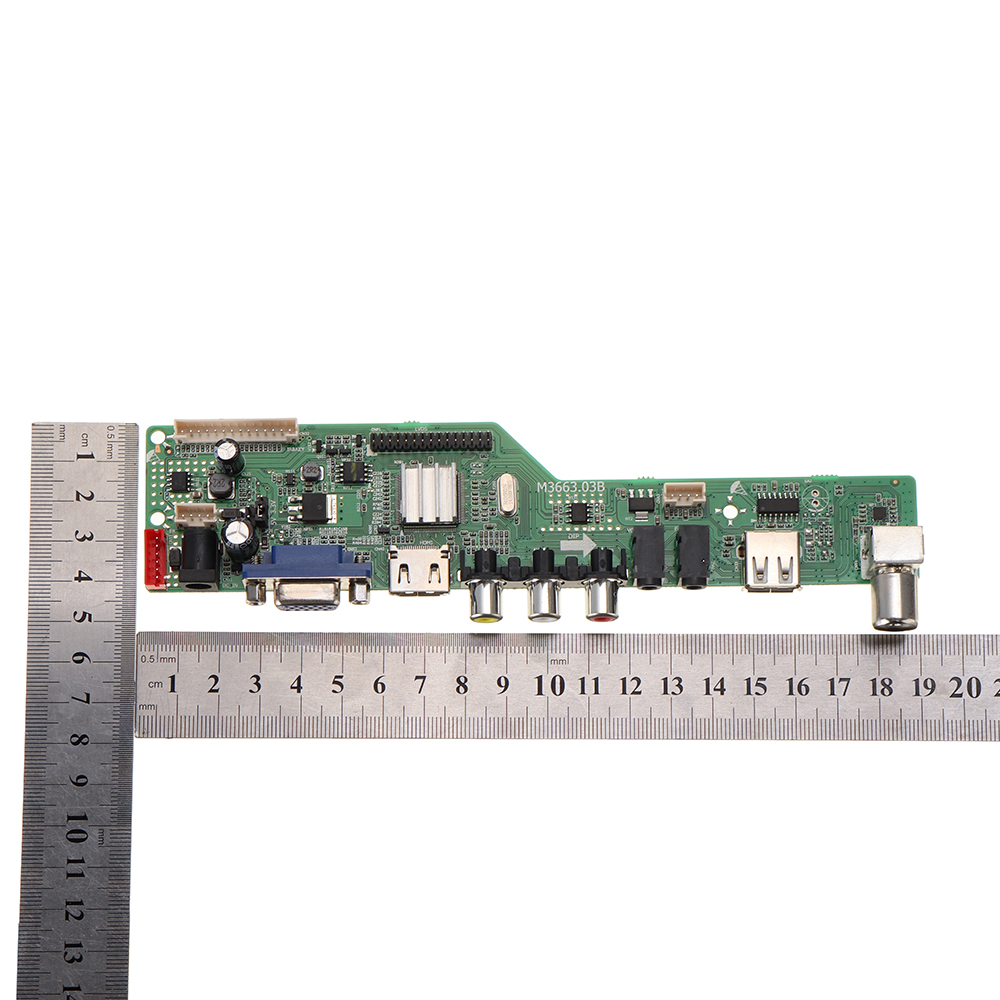 Digital-Signal-M366303B-DVB-T2-Universal-LCD-TV-Controller-Driver-Board-TVPCVGAHDMIUSB7-Key-Button1c-1760134