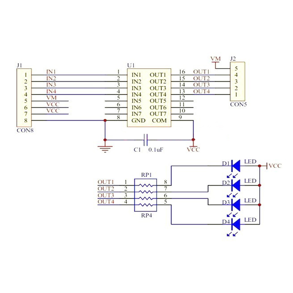 ULN2003-Stepper-Motor-Driver-Board-Test-Module-For-AVR-SMD-1497718