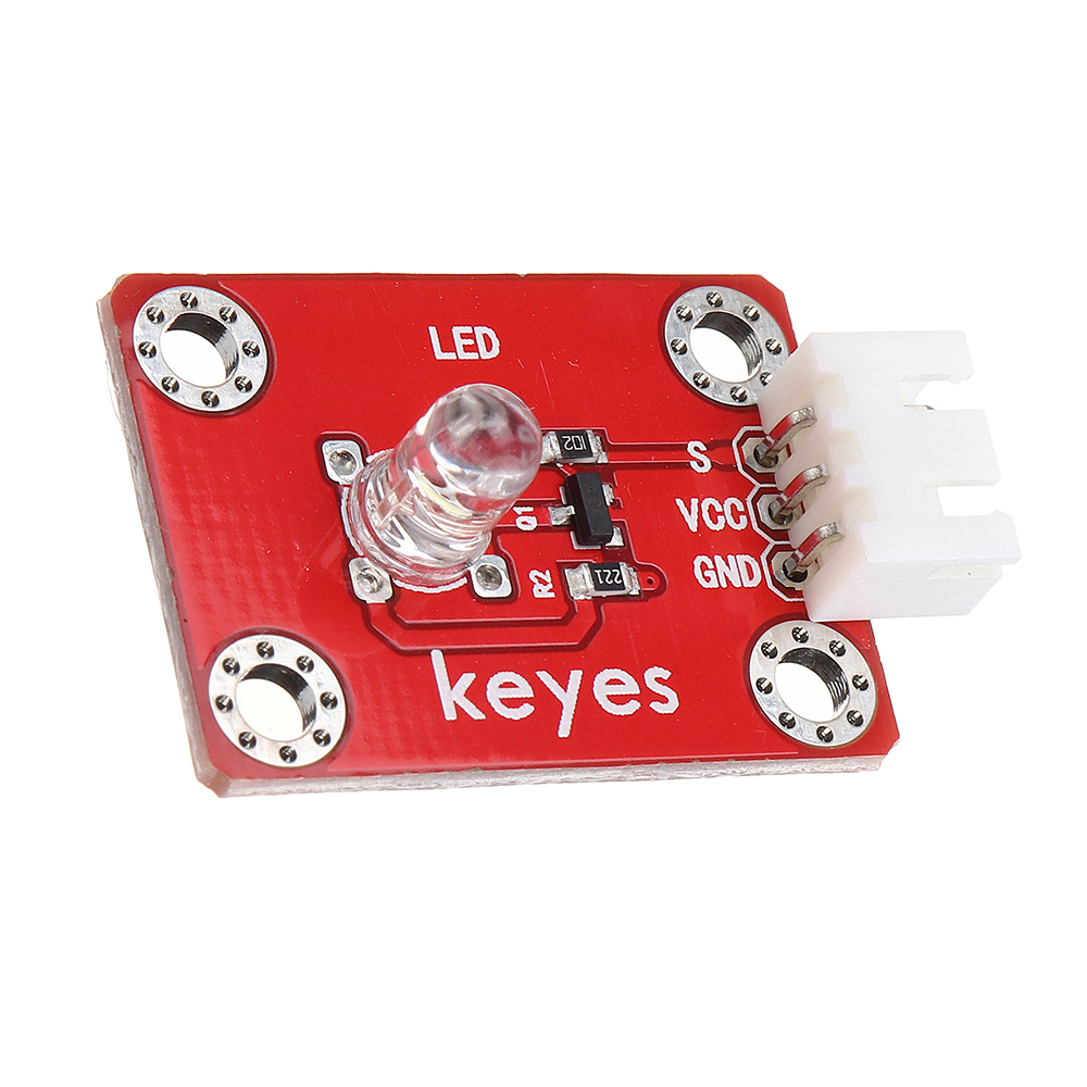 Keyes-Brick-LED-White-Light-Module-Pad-hole-Anti-reverse-Plug-White-Terminal-Digital-Signal-1731600