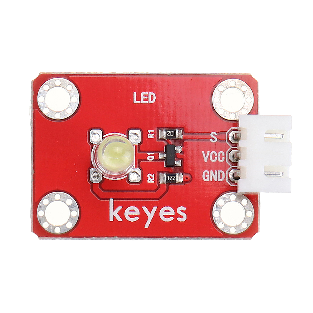 Keyes-Brick-LED-White-Light-Module-Pad-hole-Anti-reverse-Plug-White-Terminal-Digital-Signal-1731600