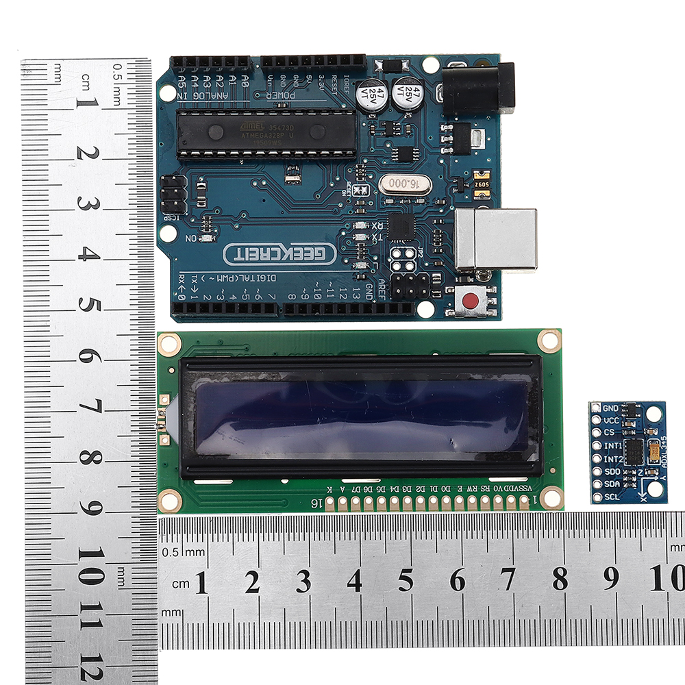 ADXL335-Starter-Kit-with-Free-17-Classes-UNO-R3-LCD1602-Display-Components-Set-Geekcreit-for-Arduino-1696984