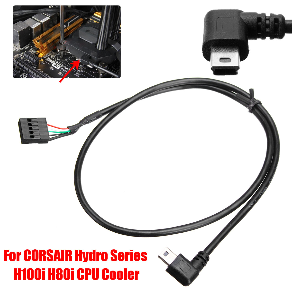 CPU-Cooler-USB-Interface-Cable-Cool-for-CORSAIR-Hydro-Series-H80i-H100i-1740594
