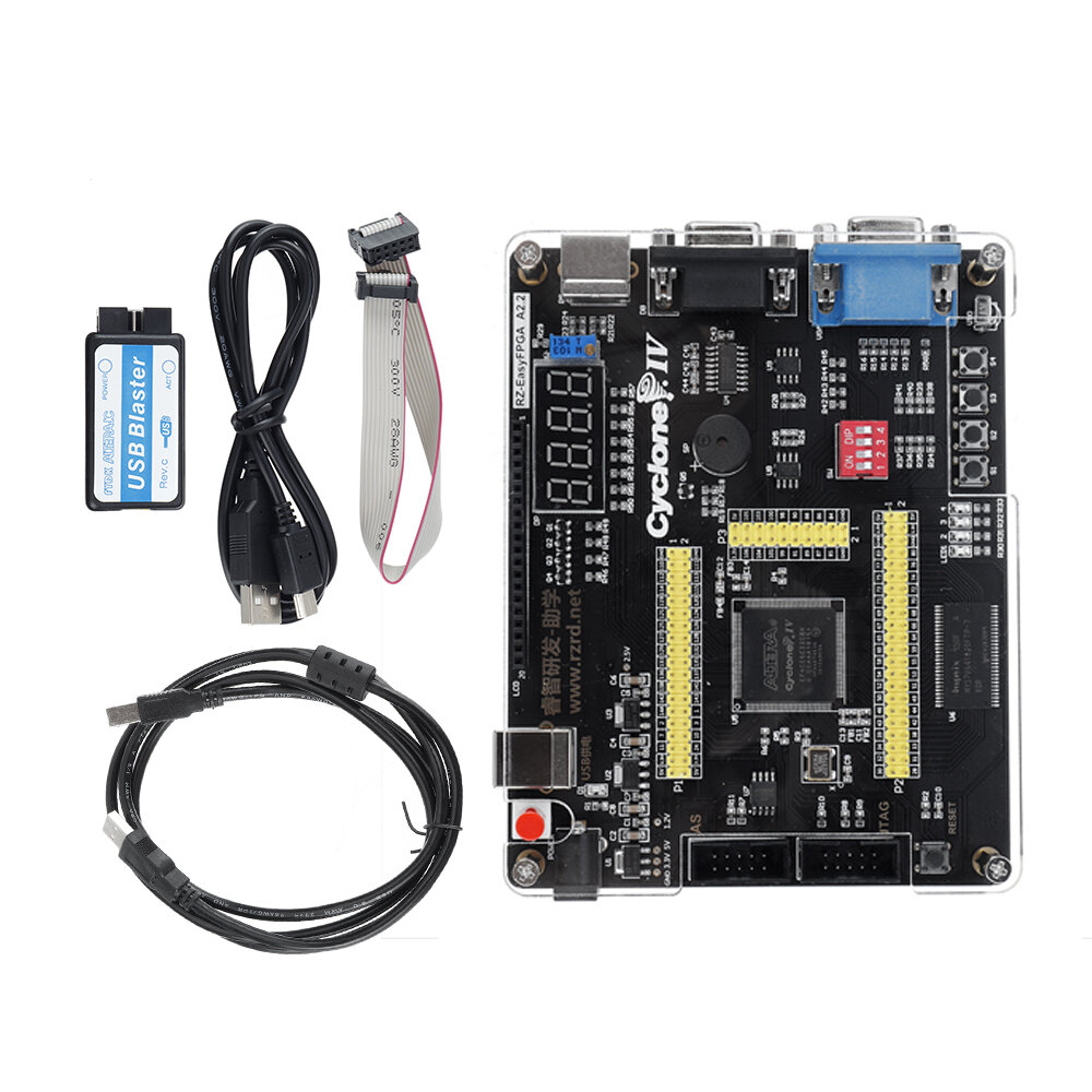 Elecbee IV EP4CE6 FPGA Development Board Kit EP4CE NIOSII FPGA Board and USB Downloader Infrared Controller