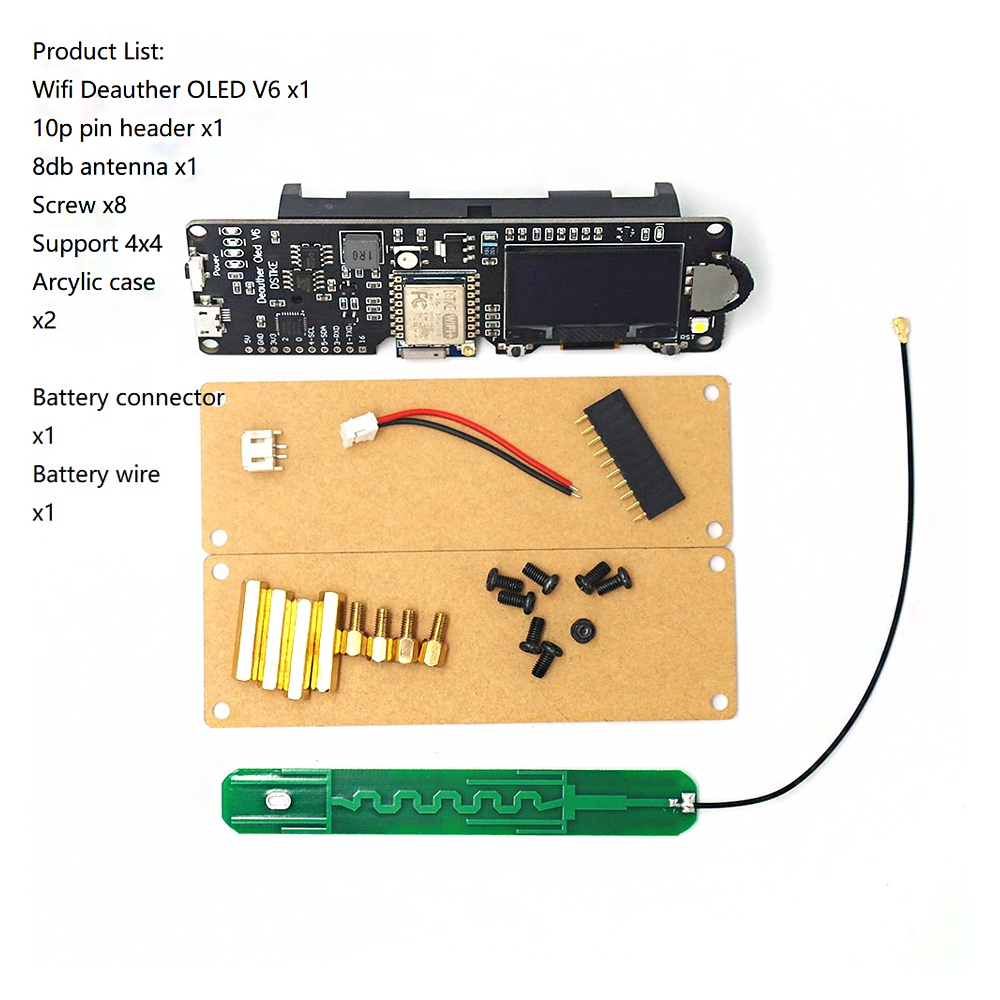 DSTIKE-WiFi-Deauther-OLED-V6--ESP8266-Development-Board-with-Polarity-Protection-Case-Antenna-4MB-ES-1703559