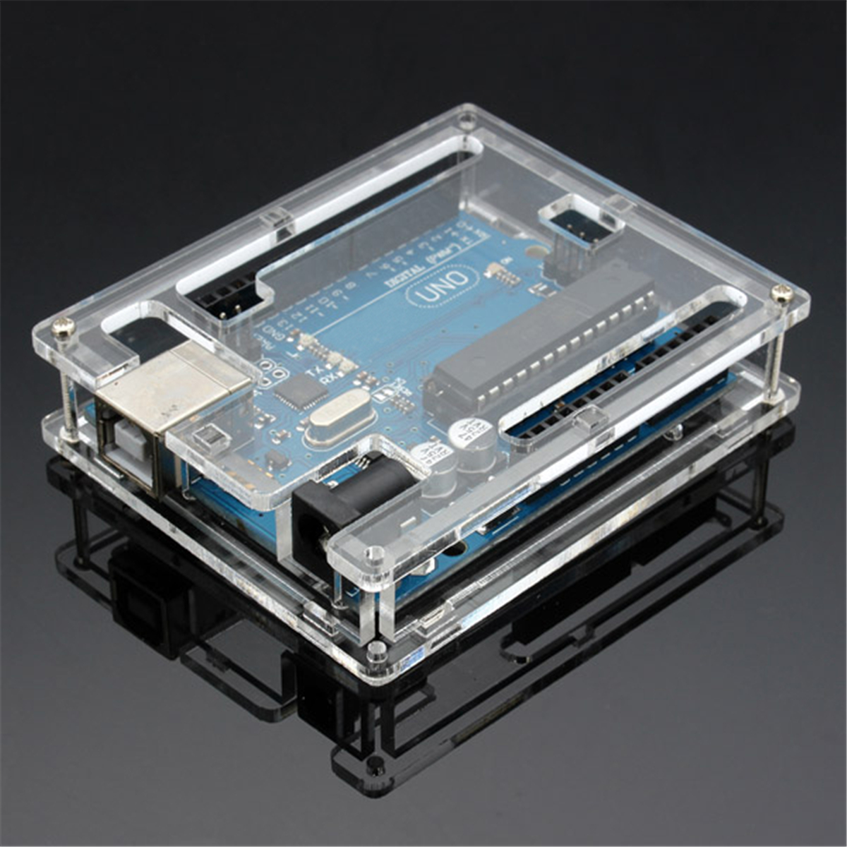 Geekcreit UNO R3 ATmega16U2 AVR Development Module Board With Housing ...