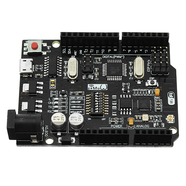 Geekcreit-UNOWiFi-R3-ATmega328PESP8266-32Mb-Memory-USB-TTL-CH340G-Module-1205444