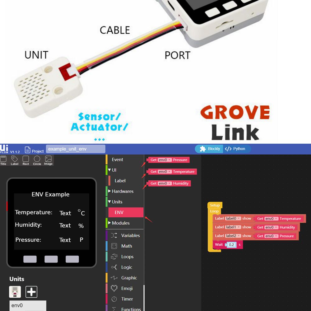 IoT-Development-Board-Kit-ESP32-MPU6886BMM150-Grove-16MFlash-with-DHT12-Temperature-Humidity-Sensor--1525532