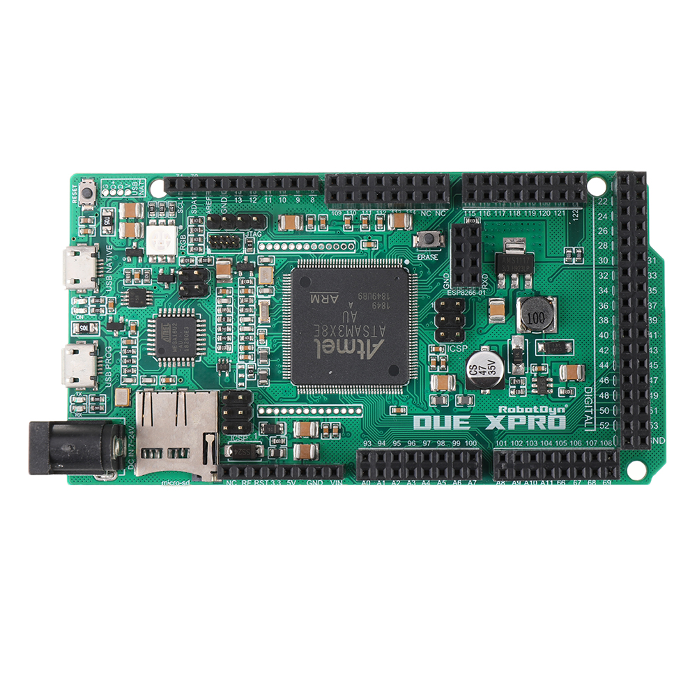 Robotdynreg-DUE-XPRO-ARM-Cortex-ATSAM3X8EA-AU-98-IO-SD-Reader-RGB-LED-ESP-01-Socket-Development-Boar-1656286