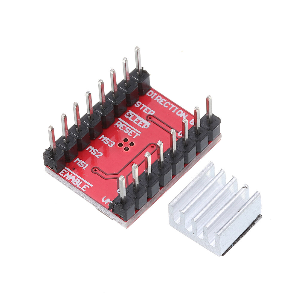 Elecbee 2pcs A4988 Driver Module Stepper Motor Driver Board with Heatsink