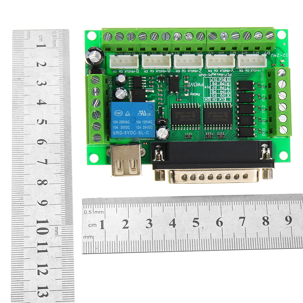 Geekcreitreg-5-Axis-CNC-Interface-Board-For-Stepper-Motor-Driver-Mach3-With-USB-Cable-81074