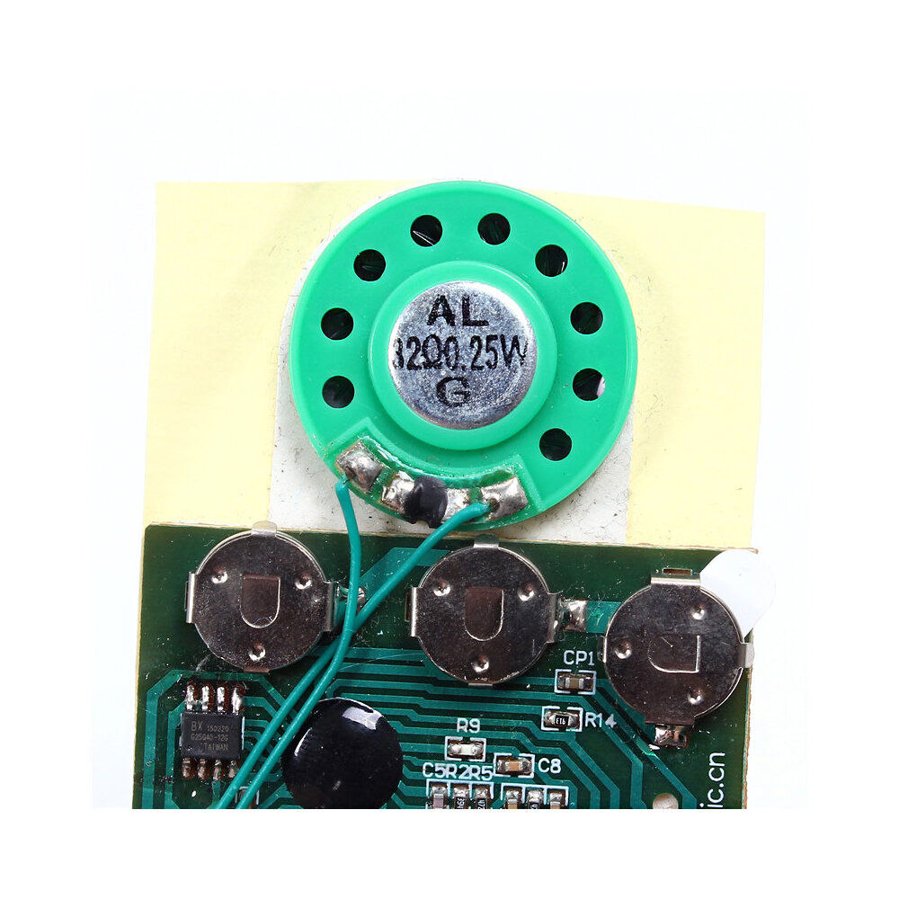 Elecbee 10pcs Programmable Music Board For Greeting Card DIY Gifts 30secs 30S Key Control Sound Voice Audio Recordable Recorder Module