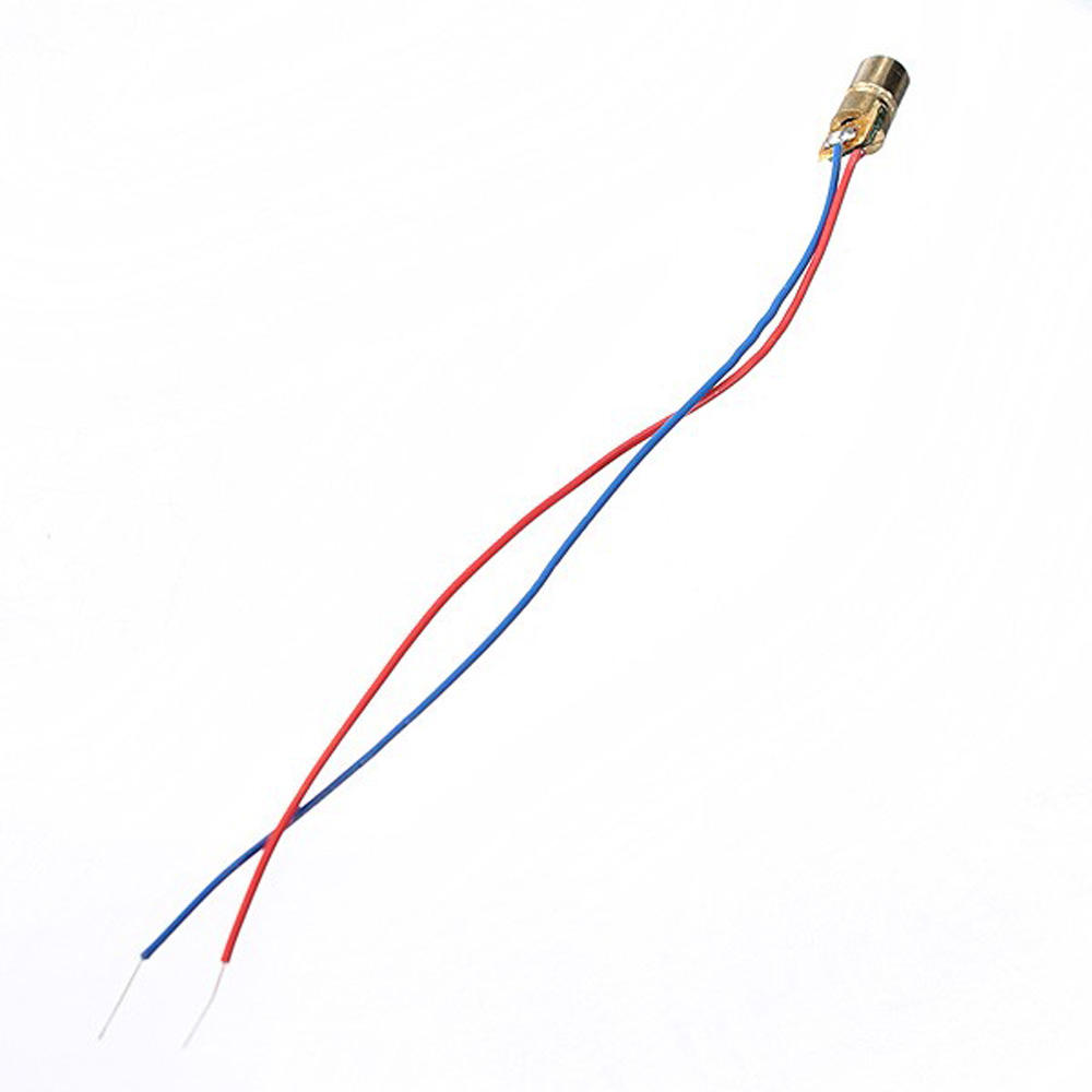 Elecbee 30 pcs DC 5V 5mW 650nm 6mm Laser Dot Diode Module Red Copper Head Tube