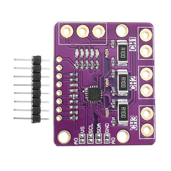 Elecbee 3Pcs CJMCU-3221 INA3221 Triple-way Low Side / High Side I2C Output Current Power Monitor Module