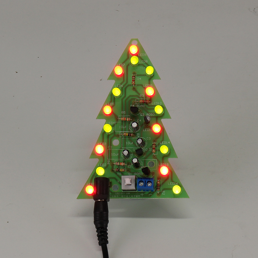 Assembled-Christmas-Tree-16-LED-Color-Light-Electronic-PCB-Decoration-Tree-Children-Gift-Ordinary-Ve-1602765