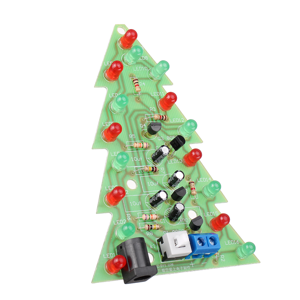 Assembled-Christmas-Tree-16-LED-Color-Light-Electronic-PCB-Decoration-Tree-Children-Gift-Ordinary-Ve-1602765