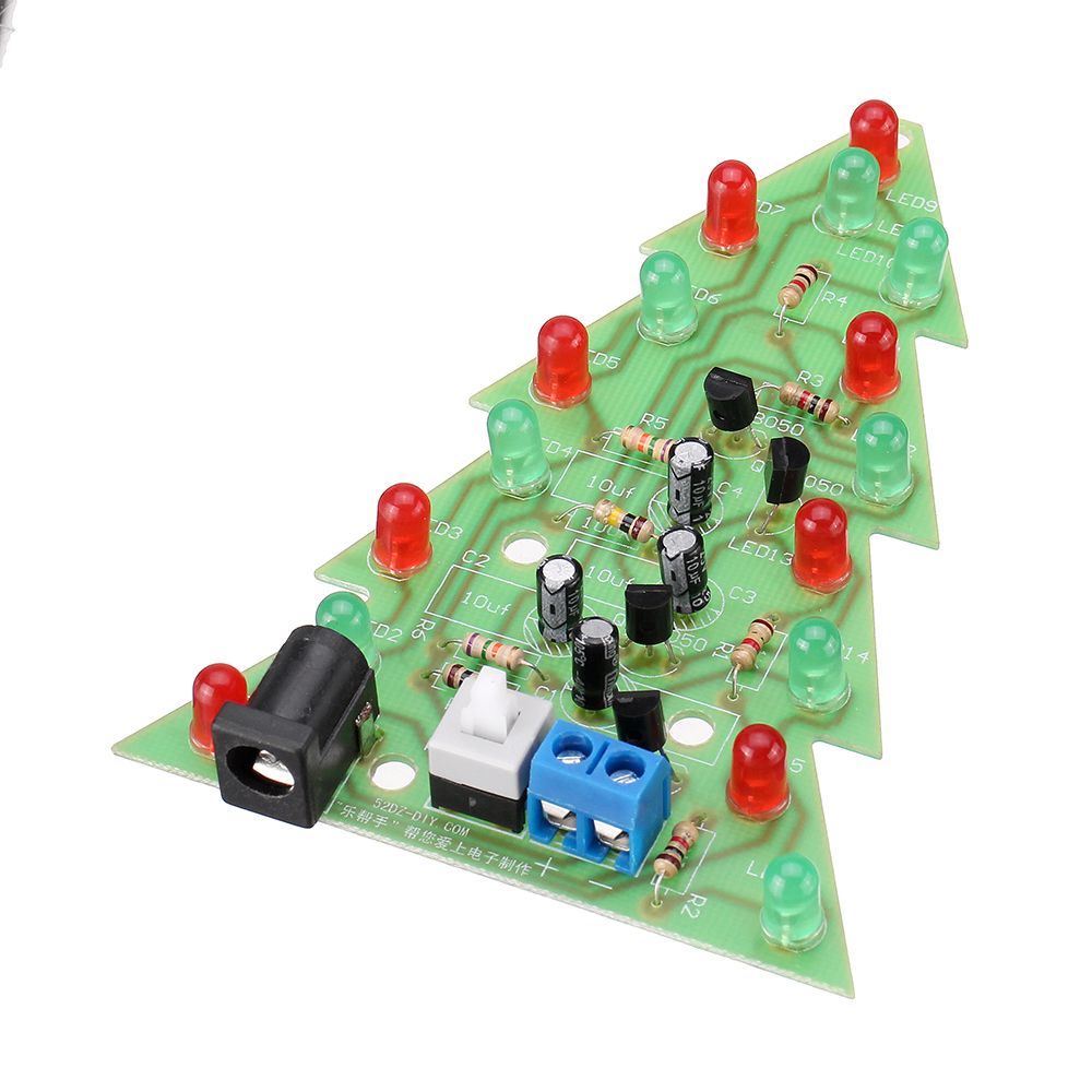 Assembled-Christmas-Tree-16-LED-Color-Light-Electronic-PCB-Decoration-Tree-Children-Gift-Ordinary-Ve-1602765