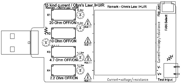 JUWEI-10W-4-Switch-USB-Aging-Discharge-Loader-15-Kinds-Current-Test-Load-Support-QC20-QC30-1181298