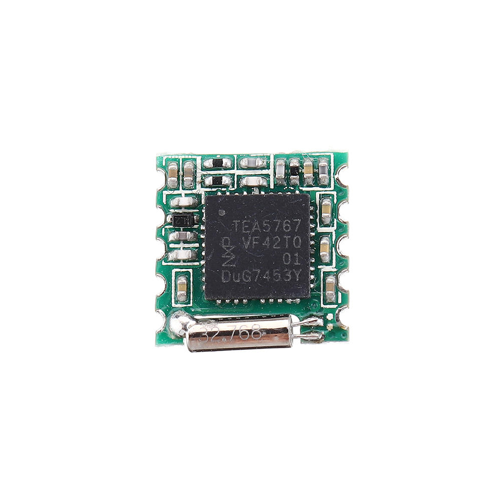 Elecbee TEA5767 FM Programmable Low Power Stereo Radio Module RF Input Amplifier Clock Crystal Board 76Mhz 108Mhz Low Noise