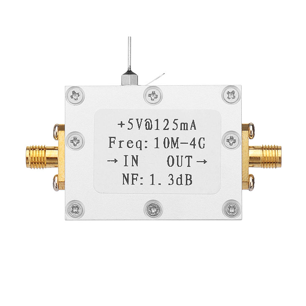 Elecbee Ultra Low Noise Amplifier LNA High Linearity 21DB 10M-4G High Gain Wideband Amplification Module