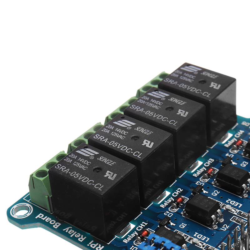 4 Channel 5A 250V AC/30V DC Compatible 40Pin Relay Board For Raspberry ...