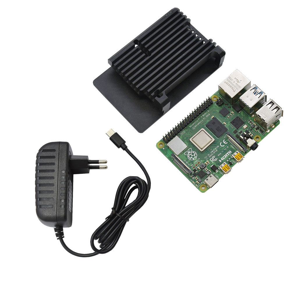 4G-RAM-Raspberry-Pi-4-model-B-Mainboard--5V-3A-power-supply-EU-Plug--BlackRedGoldSliverBlueGrey-Alum-1585471