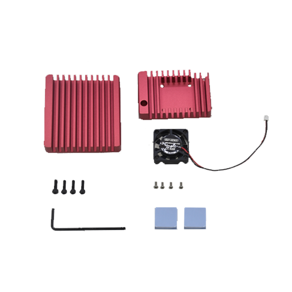 Aluminum-Alloy-R2S-RED-Metal-Protective-Cover-with-Cooling-Fan-For-Nanopi-1713394