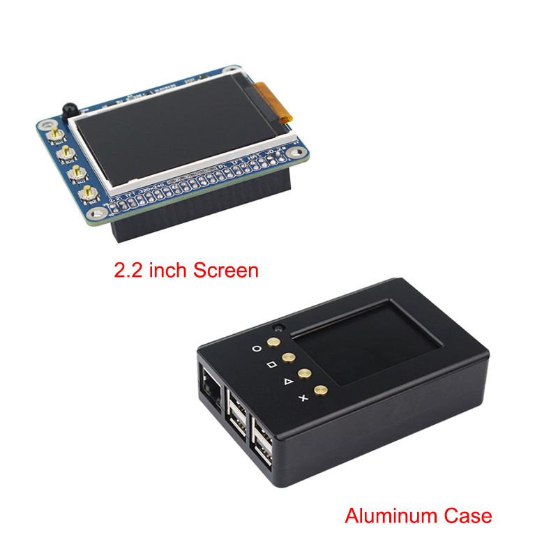 Aluminum-Case-With-22-inch-LCD-Screen-With-IR-Function-For-Raspberry-Pi-3--2B--B-1244407