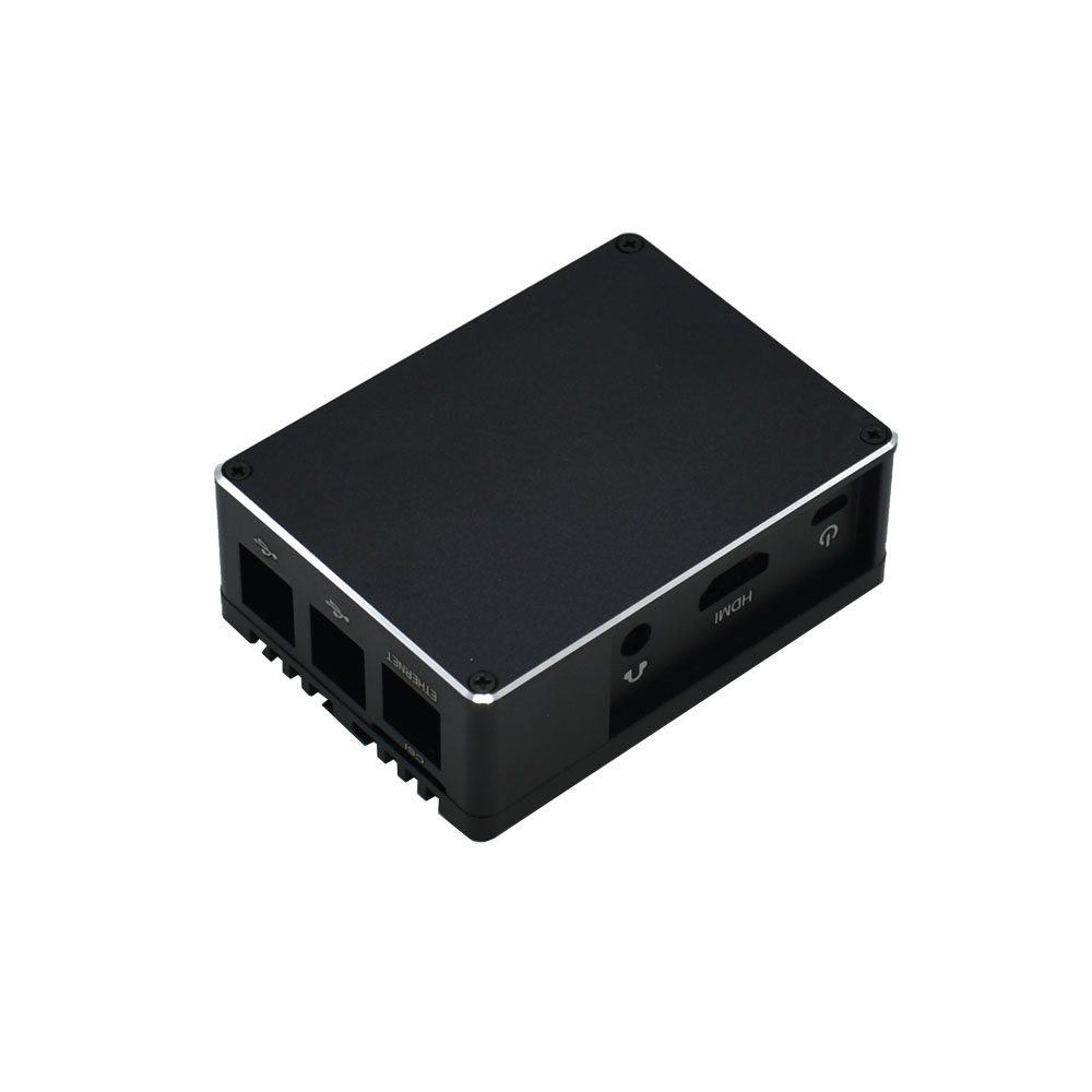 Black-Aluminum-Alloy-Metal-Protection-Case-Shell-For-Raspberry-Pi-3-BB-1540391