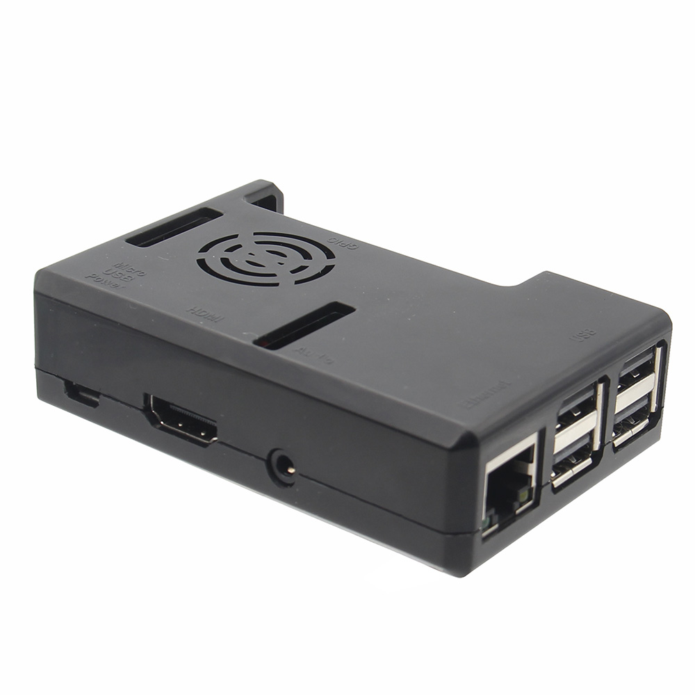 BlackTransparent-ABS-Case-With-Fan-Hole-For-Raspberry-Pi-3-Model-B--3B-1337052